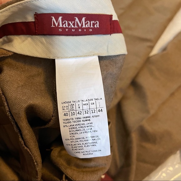SOLD Max Mara Boris Long pants color Camel - Picture 4 of 8